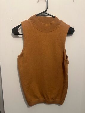 Anthropologie Sleeveless Mock Neck Sweater Tank